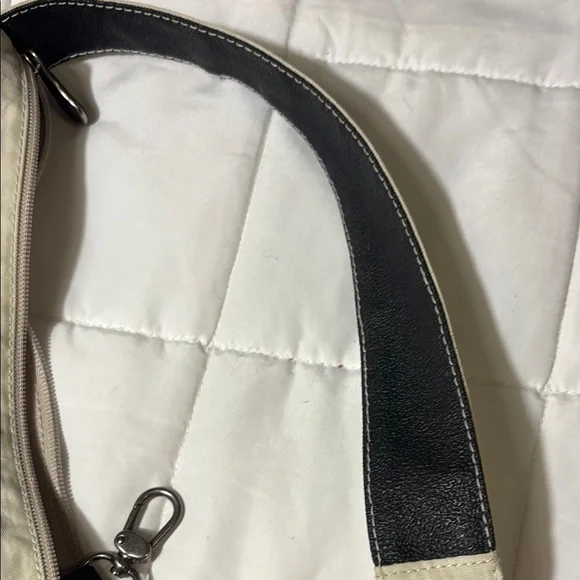 AMERIBAG 17" DISTRESSED NYLON HEALTHY BACK BAG TOTER (SMALL) CROSSBODY SLINGBAG - Picture 10 of 15